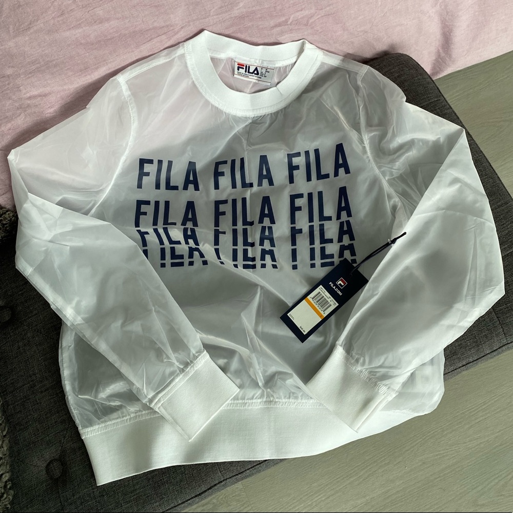 ❗️SOLD❗️Fila Sheer Woven Sweatshirt